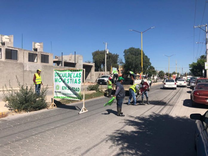 AVANZA PROGRAMA DE BACHEO EN SOLEDAD DE GRACIANO SÁNCHEZ