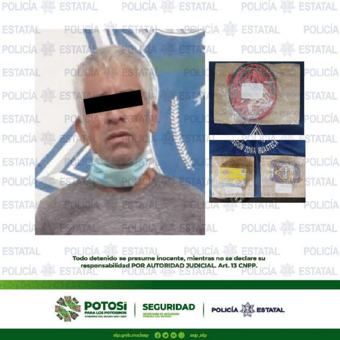 OLICIAS ESTATALES DETUVIERON A UN HOMBRE POR PRESUNTO ROBO A COMERCIO