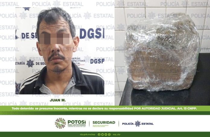 AHORA CON 2 KILOS DE HIERBA, OTRO DETENIDO EN LA TERCERA